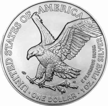 USA 1 Dollar 2021 Silver Eagle - 1 Unze Feinsilber - Typ 2